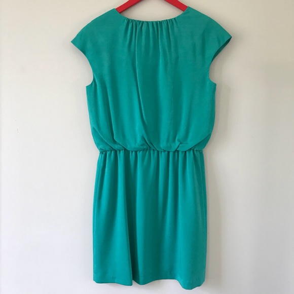 Teal Guess Dress with Gold Buttons - Picture 3 of 7